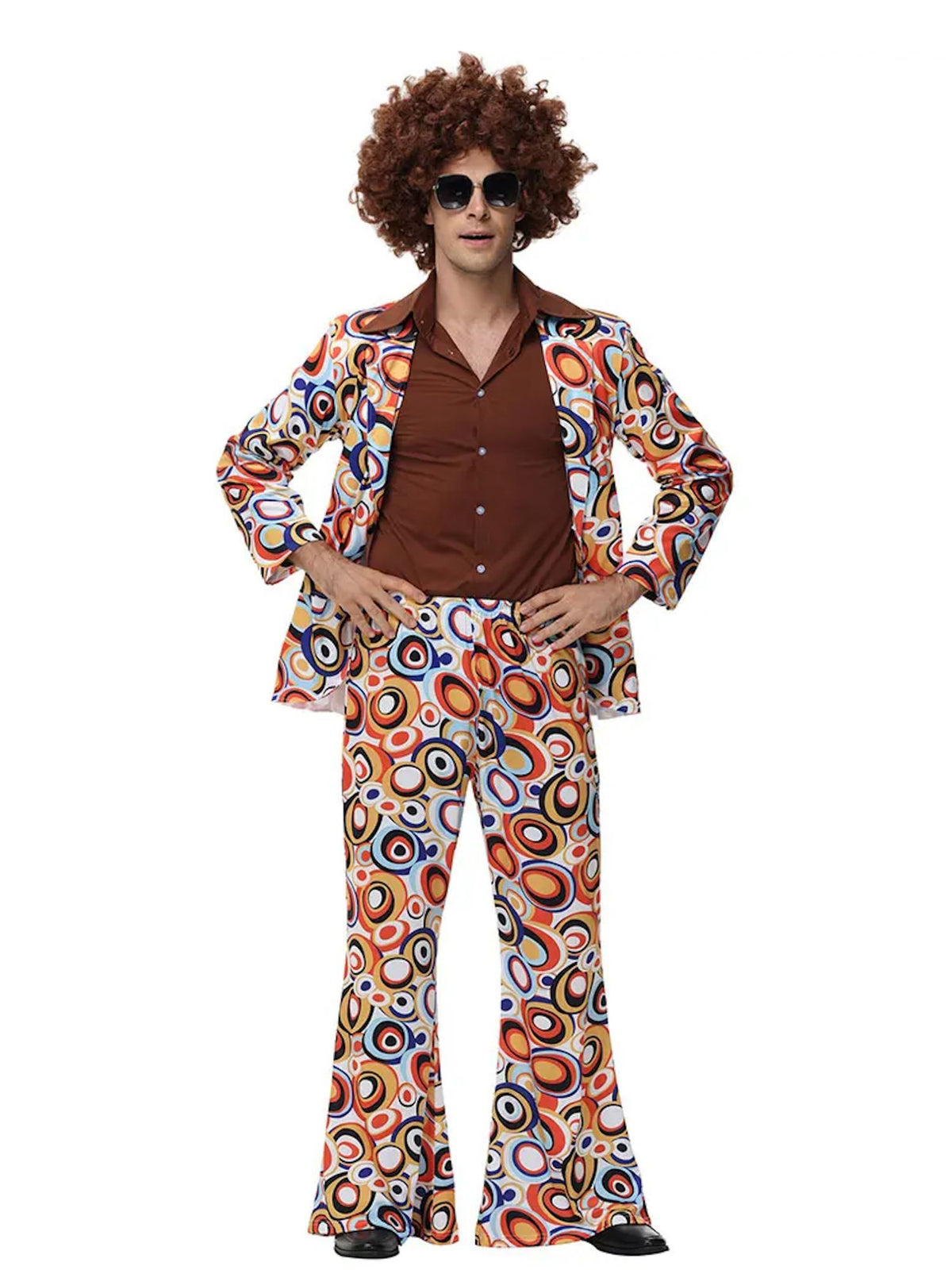 Ronderf | Retro Paar Kostüm | 70er 80er Disco Hippie Stil