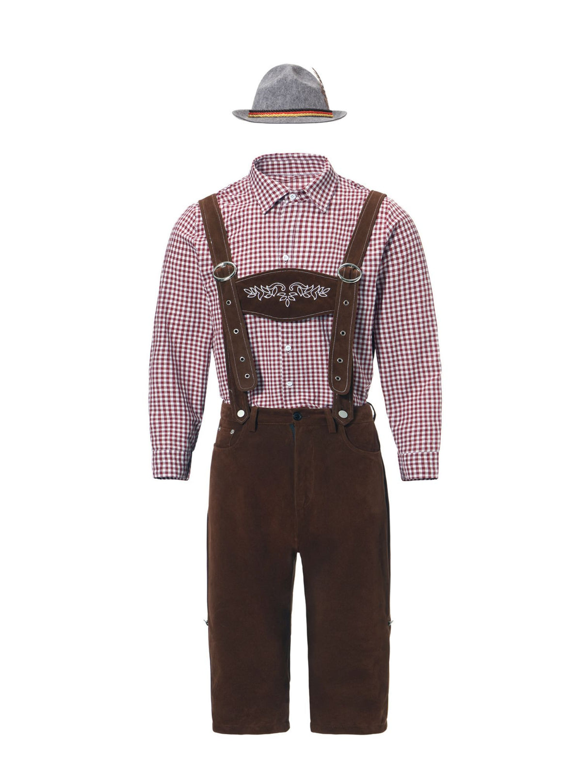 Oktoberfest Kostüm für Herren im traditionellen bayerischen Trachtenstil in Schwarz und Braun