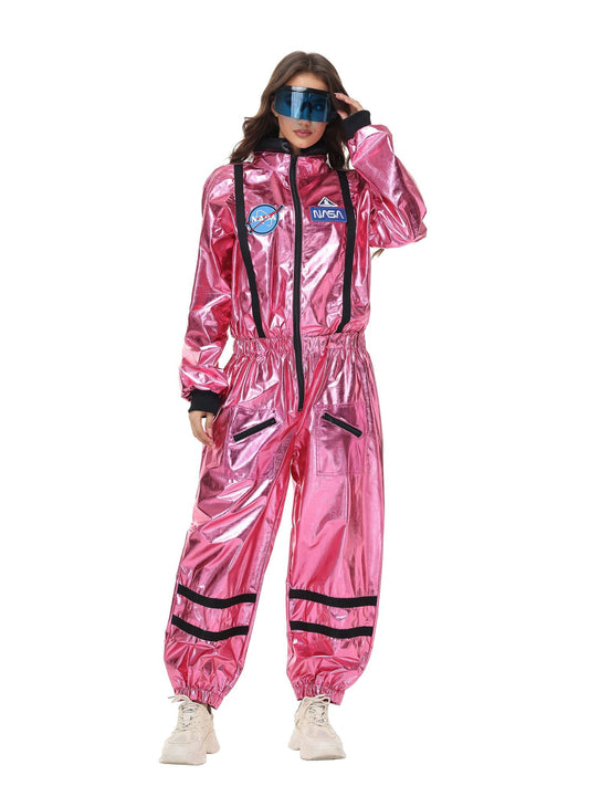 Ronderf | Frauen Astronauten Kostüm | Space Jumpsuit mit Visier