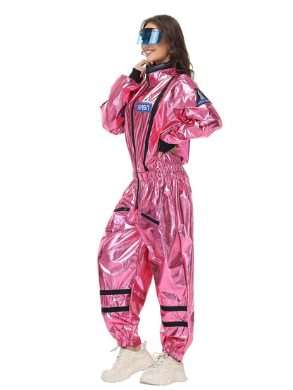 Ronderf | Frauen Astronauten Kostüm | Space Jumpsuit mit Visier