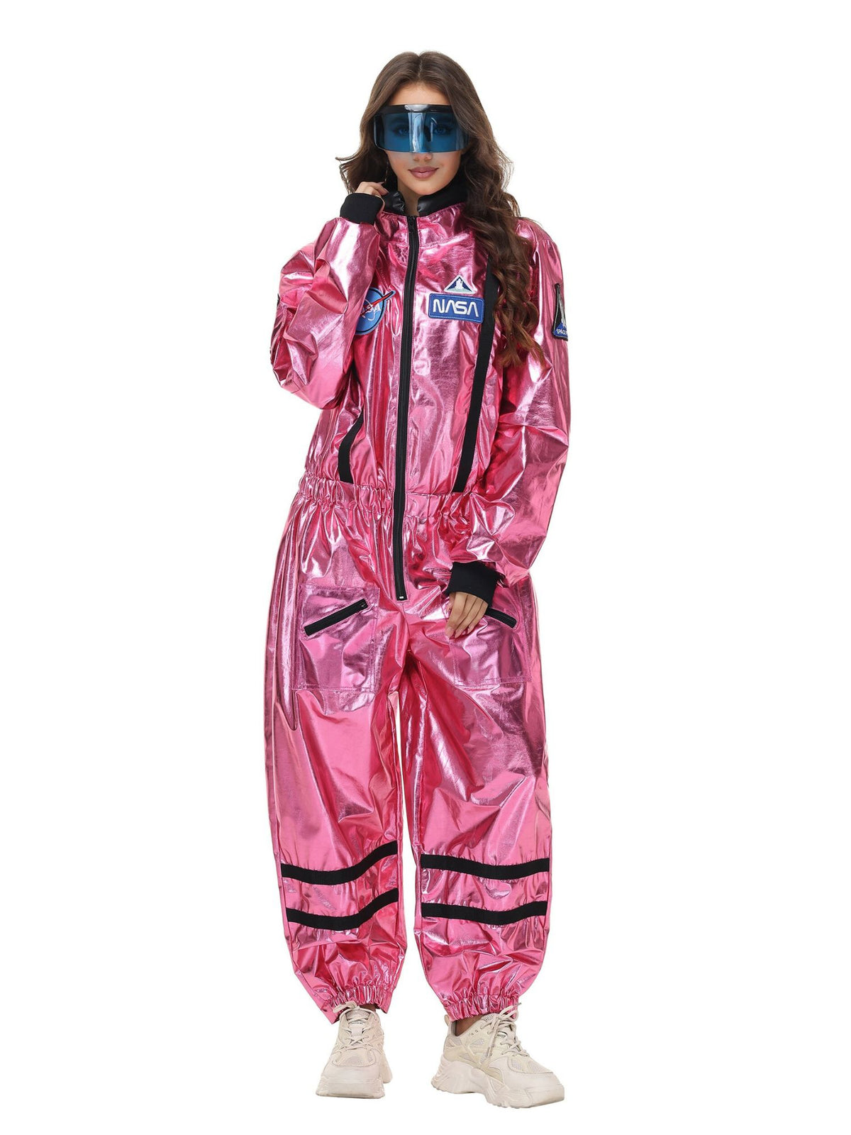 Ronderf | Frauen Astronauten Kostüm | Space Jumpsuit mit Visier