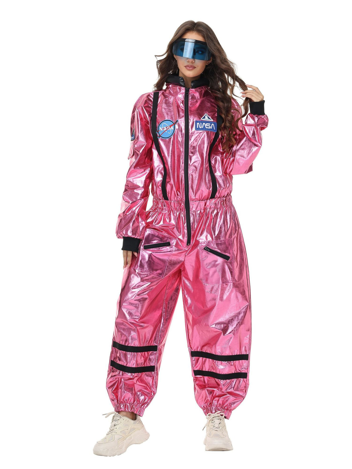 Ronderf | Frauen Astronauten Kostüm | Space Jumpsuit mit Visier