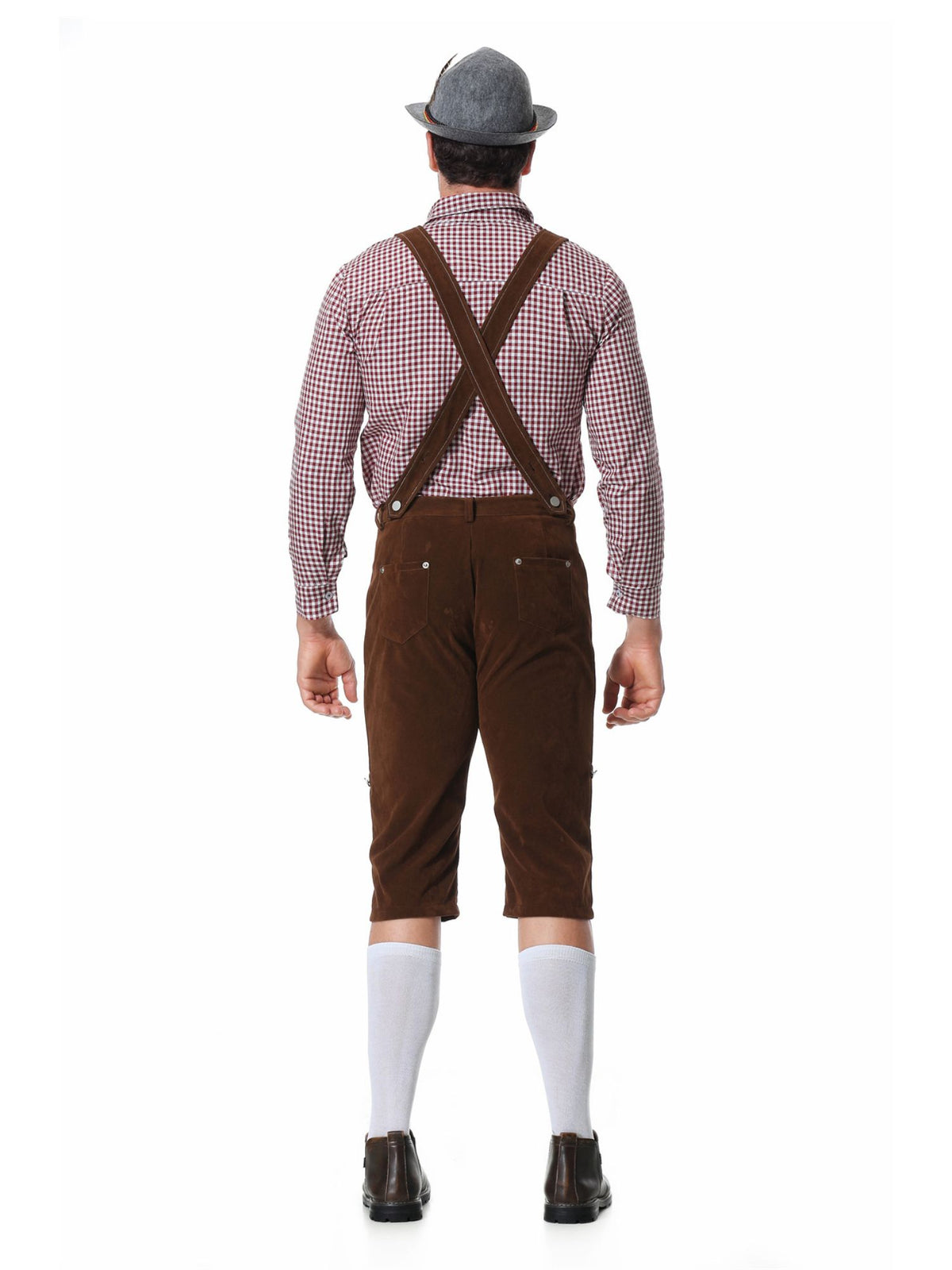 Oktoberfest Kostüm für Herren im traditionellen bayerischen Trachtenstil in Schwarz und Braun