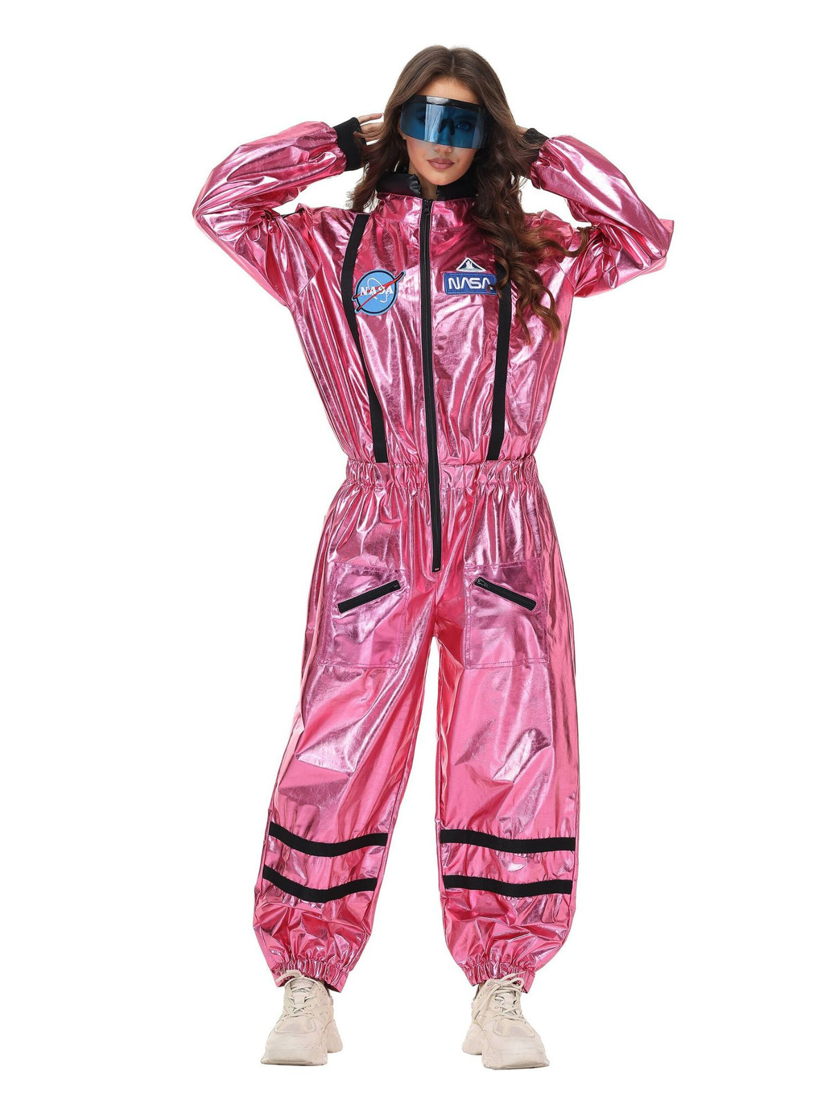 Ronderf | Frauen Astronauten Kostüm | Space Jumpsuit mit Visier