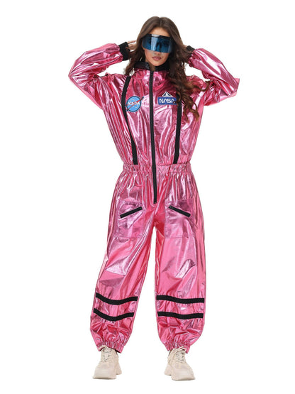 Ronderf | Frauen Astronauten Kostüm | Space Jumpsuit mit Visier