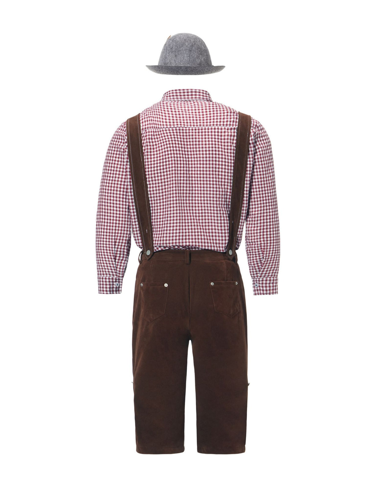 Oktoberfest Kostüm für Herren im traditionellen bayerischen Trachtenstil in Schwarz und Braun